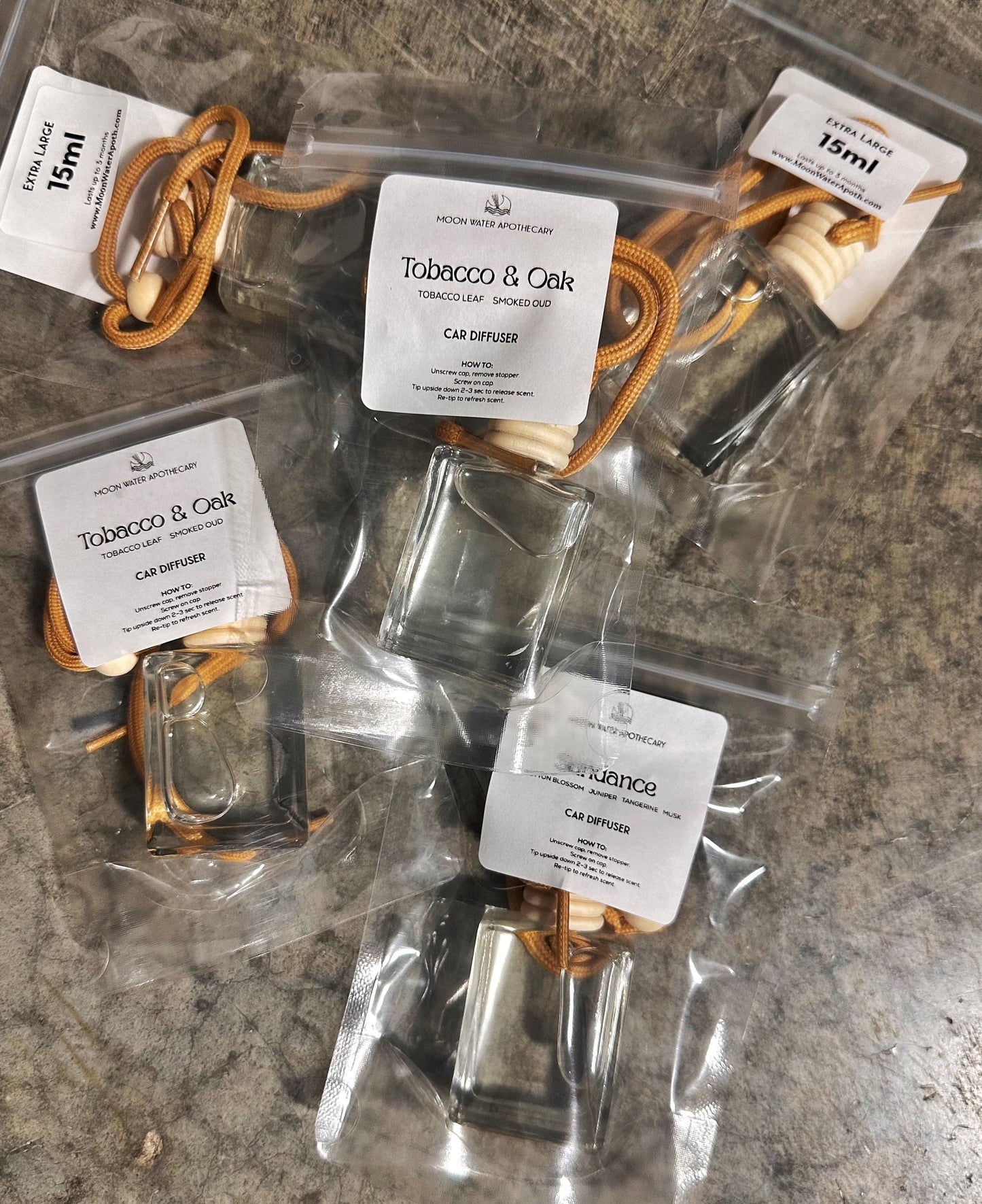 (pre-order! Will Ship May1st1) Car Diffusers ---- X-Large, 15ml -- by Moon Water Apothecary!